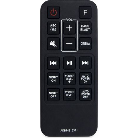 Télécommande de Remplacement Compatible avec Barre de Son LG AKB74815371 (1/5)