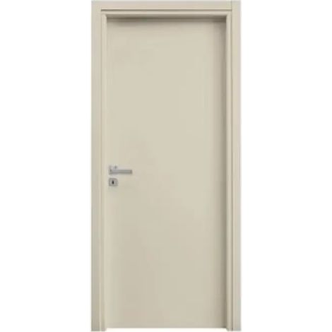 Puerta batiente modelo A crema rovere 80x210 cm MDF (1/3)