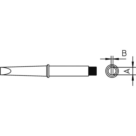 Weller 4CT5C7-1 Lötspitze Meißelform, gerade Spitzen-Größe 3.2 mm  Inhalt 1 St.