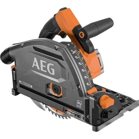[PRODUIT RECONDITIONNE] Scie circulaire plongeante AEG 18V Brushless avec rail de guidage Ø165mm + sac de transport BKS18PBL-0 (sans batterie)