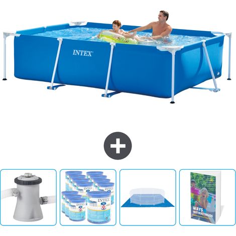 Intex Piscine Tubulaire Rectangulaire - 260x160x65 cm - 5-pièces SCB119 (1/5)