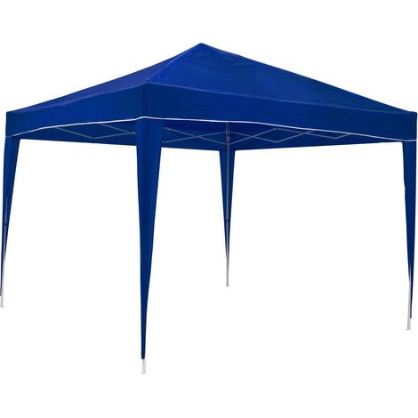 Carpa California 3x3m de aluminio plegable Azul. Jardín, playa, campo, terraza (1/5)