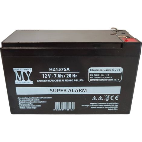 batteria al piombo ricaricabile centrale allarme antifurto 7Ah 12 volt (1/4)