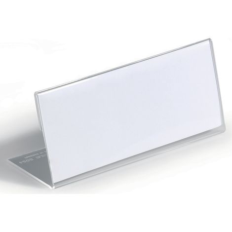 DURABLE Tischnamensschild 805419 150x61mm Acryl tr 10 St./Pack.