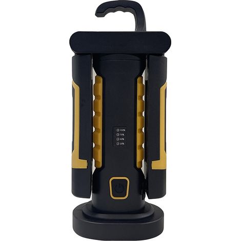 Linterna de trabajo LED recargable, linterna de trabajo magnética inalámbrica para mecánicos con interruptor de gancho USB para mecánicos de automóviles, vehículos, garajes al aire libre, camping (1 u (1/5)