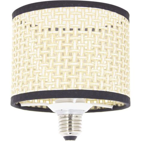 Ampoule Filament LED déco Abat-jour Osier tressé, culot E27, conso. 3,5W, 210 lumens, Blanc chaud (1/5)