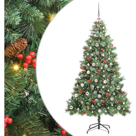 Künstlicher Weihnachtsbaum Grün 210 cm PVC und Metall vidaXL (1/5)