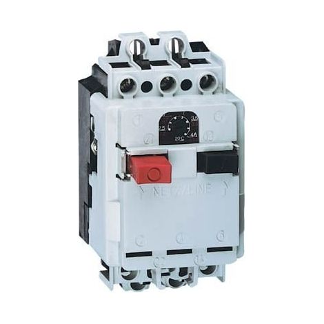 Disyuntor de motor con disparo térmico y electromagnético, posibilidad de conexión con cable N M-611 N (6,3A - 10A)
