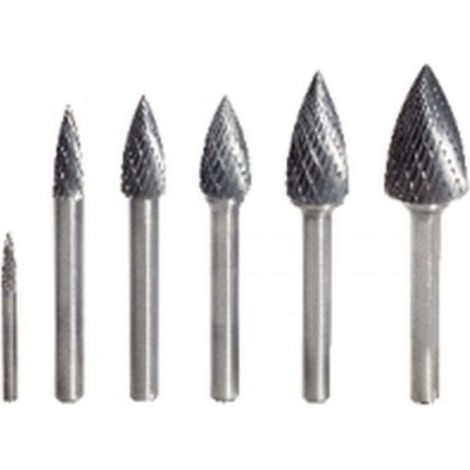 KS Tools HM Spitzbogen-Frässtift Form G, 3 mm