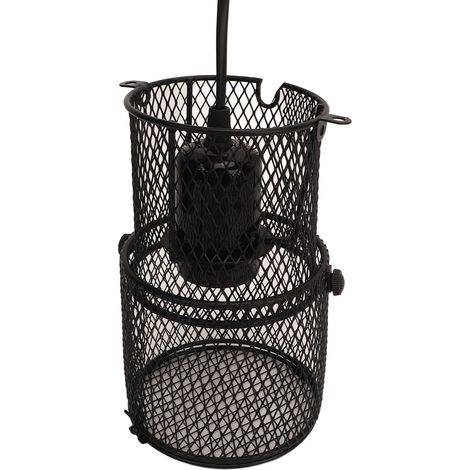 Filet de protection pour lampe chauffante pour reptiles afin d'éviter les brûlures, couvercle rétractable pour lampe chauffante avec culot à vis en céramique E27, prise européenne 220-240 V (1/5)
