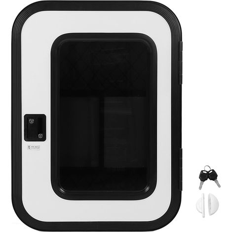 Porte d'entrée RV avec moustiquaire acier inoxydable anti-rouille, double serrure sécurité renforcée, pour camping-car (1/5)