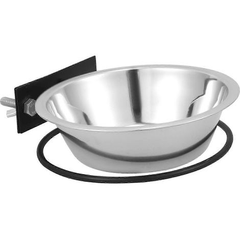 Gamelle suspendue pour cages 25-26, installation antidérapante, gamelle pour chiens et chats à la maison ou en déplacement. (1/4)