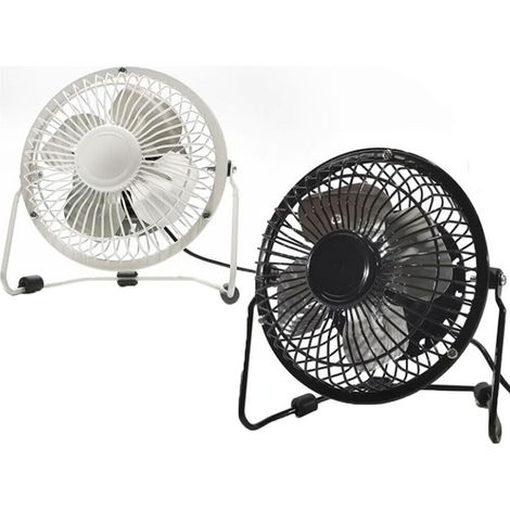 Mini ventilatore da scrivania tavolo alimentazione USB per pc computer portatile - Colori: nero (1/4)