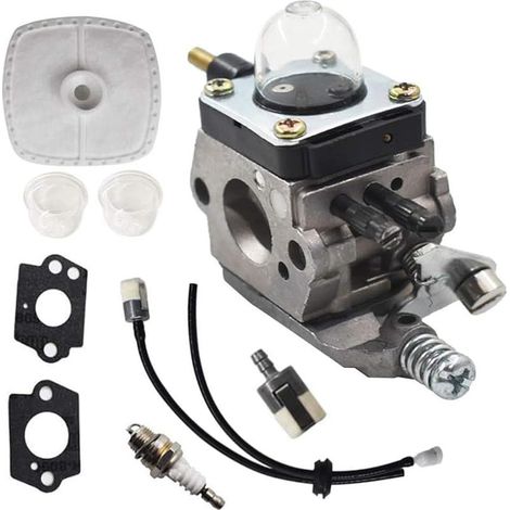 Compatible avec le remplacement du carburateur pour Mantis Tiller 7222 7225 SV-5C/2 C1U-K82 A021001090 avec kit de conduite de carburant (1/5)