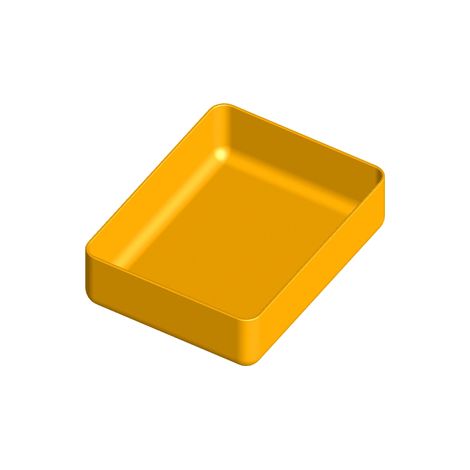 Caja en polipropileno 117x90 h 32 mm para Organizador de plástico Art Plast de L372 x P314 x H40 mm