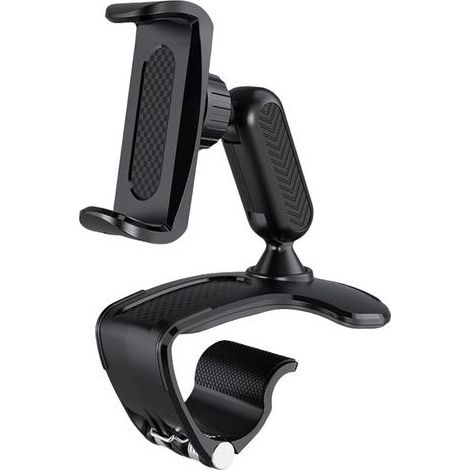 Supporto per telefono da auto regolabile a 360°, supporto per cellulare da auto, supporto per smartphone per telefoni da 4 a 7 pollici, supporto GPS per cruscotto (1/5)
