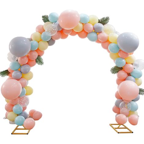 Arche de mariage, toile de fond décorative pour événements, assemblage rapide, Rond pl, 2 × 1,8 m-a (1/2)