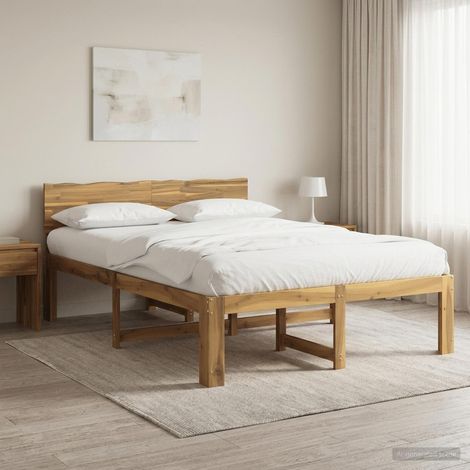 Cama doble con cabecero ROSTOCK Blanco 160 x 200 cm (1/5)