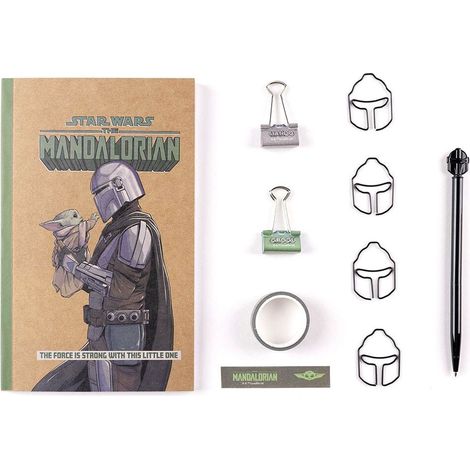 Set di cancelleria Mandalorian Letter con buste e adesivi