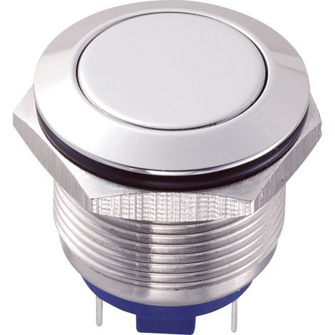 TRU COMPONENTS GQ19F-10/J/S Vandalismusgeschützter Drucktaster 48 V/DC 2 A 1 x Aus/(Ein) tastend