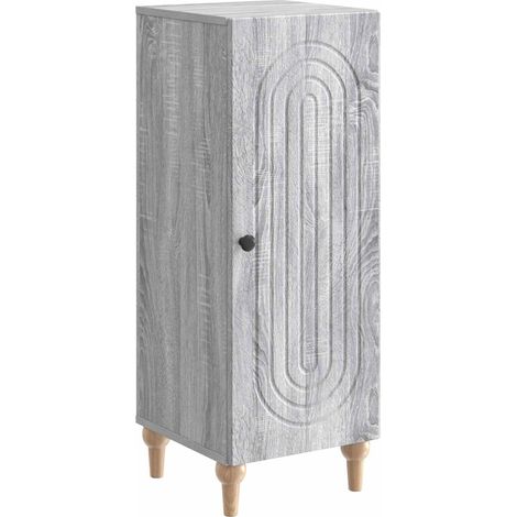 Sideboard Graues Sonoma 33 x 34,5 x 90 cm Holzwerkstoff vidaXL