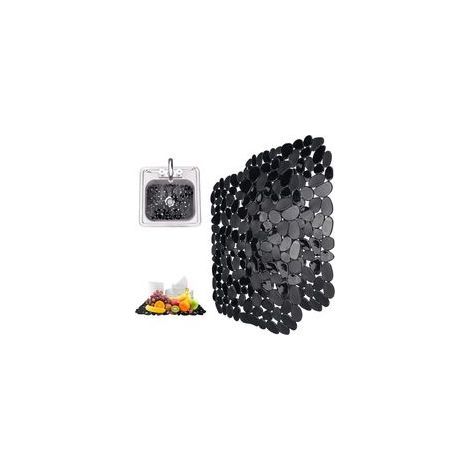 Lot de 2 tapis d'évier, en PVC, 40 x 30 cm, tapis d'évier, protection d'évier, tapis de protection, tapis d'évier de cuisine, découpable pour vaisselle, verrerie, légumes (1/5)