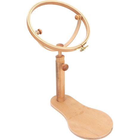 Support à broderie portable réglable en bois pour cadre de point (1/5)