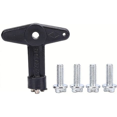 Vis De Fixation Moyeu De Jante - Clé De Serrage Incluse - Compatible Renault Et Opel - Référence 7700422600 - Lot De 4 (1/5)