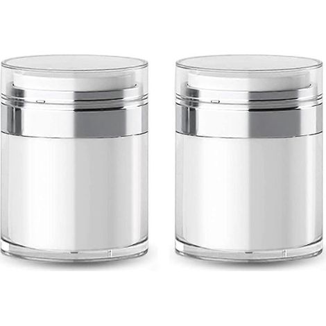 Pots à pompe airless rechargeables, contenants cosmétiques en acrylique vides pour maquillage --- (1/5)