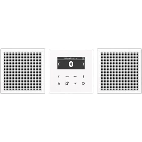 Jung Smart Radio DAB+ Bluetooth®, Set Stereo, serie LS, alpinweiß DAB LS2 BT WW