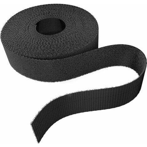 20mm x 5m Cable Tie Tape (Reusable, Black) (1/4)