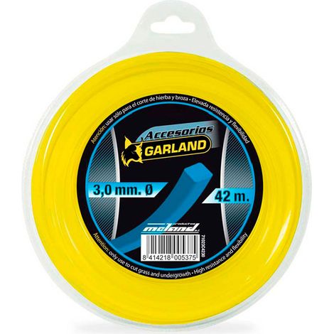 Hilo dispensador para desbrozadora, cuadrado, ø3,0 mm, dispensador 42 m (1/2)