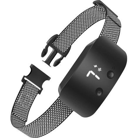 Collier de dressage anti-aboiement rechargeable avec 7 bips, sensibilité et intensité réglables (1/5)