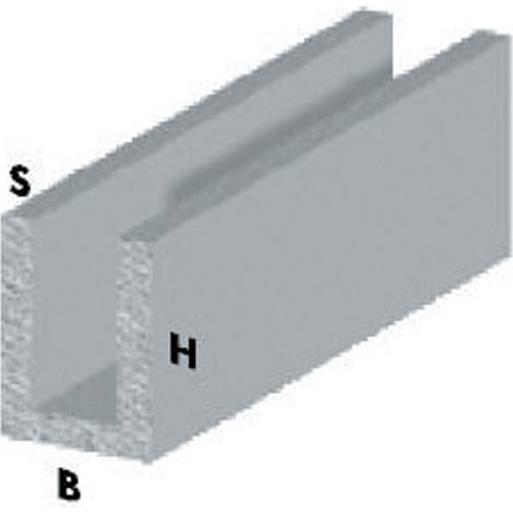 PROFILO CROMO H.100 CM CANALINO U 10X11,5X1,5 MM- ARCANSAS- 5,0 pz