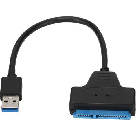 Adaptateur USB 3.0 vers SATA avec UASP, compatible disques durs SATA III 2,5 et 3,5 pouces, interface rapide pour SSD et HDD. (1/5)