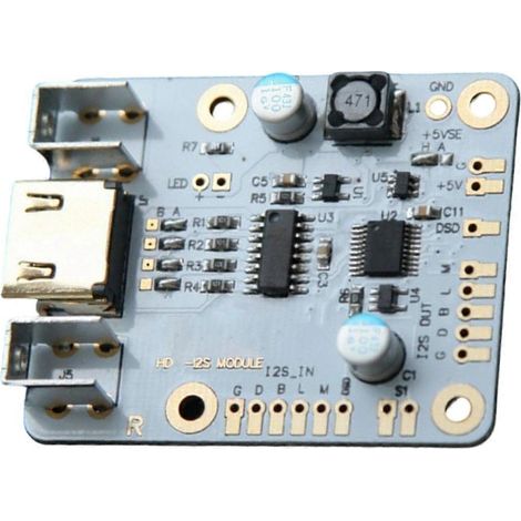 HDMI-kompatible Audiosignal-Konverterplatine zu I2S/IIS-Empfängermodul mit I2S-Umschaltung für Hi-Fi DSD PCM-Audio (DIY) (1/5)