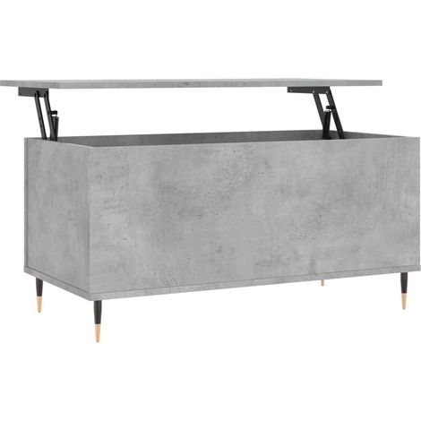 Maison Exclusive - Tavolino Salotto Grigio Cemento 90x44,5x45 cm Legno Multistrato