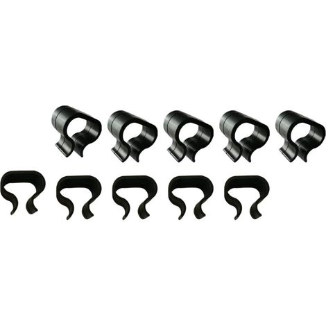 SHOWERORO Lot de 10 clips fixation noirs pour meubles en osier (1/5)