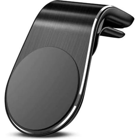 Supporto magnetico per smartphone per auto, fissaggio alla griglia di ventilazione (tipo L), compatibile con Kia Telluride (2020–2025), nero