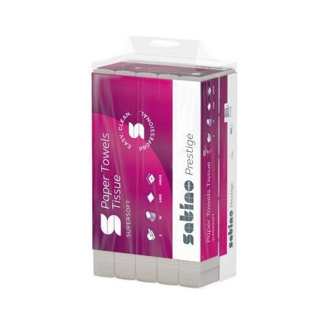 Satino Papierhandtuch 274980 24x32cm 2lg. W-Falz hw 3.000Bl. (1/4)