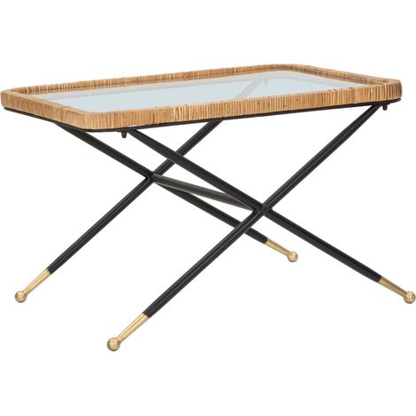 Table basse de salon en métal multicolore, 70x50x45 cm – Saint (1/5)