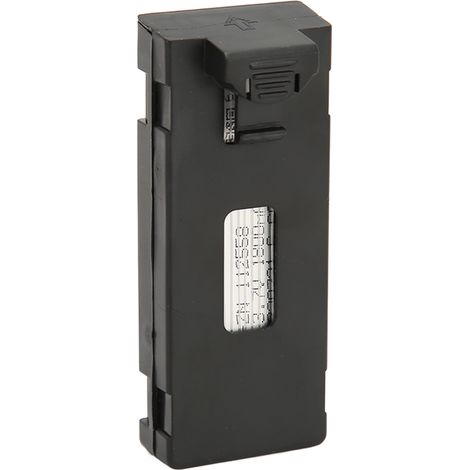Batterie de remplacement 3,7 V 1800 mAh pour drones RC (compatible avec E88, E525, E99, K3, E100, P1, S98, P7, P10, P8, A13, S11, P8 et A8 Pro, noire). (1/5)