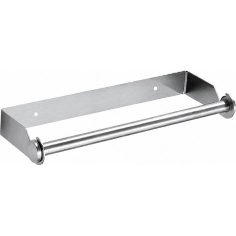 Porte-essuie-tout en acier inoxydable, 28 cm, pour ranger les serviettes de cuisine. (1/5)