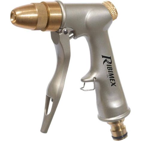 Pistolet Arrosage Métal/Laiton - 0,435 kg - Résistant et Durable - Usage Pro - D-Work (1/2)