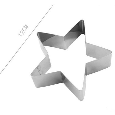 Kaela - Set 2 Pz Stampo Forme Per Dolci Torte Biscotti Stampi Forma Di Stella 12cm 98940 -