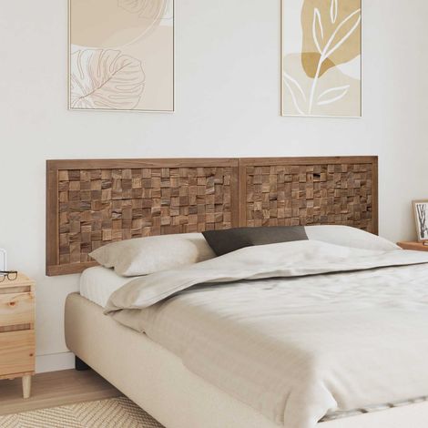 Cabecero de Cama Natural Madera de teca maciza