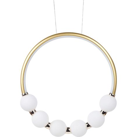 LED Hängeleuchte FANE Metall Gold