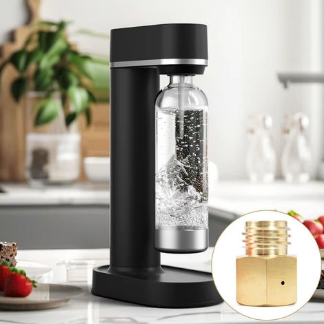 Adaptateur de Cylindre de CO2 en Laiton Connecteur de Bouteille de Gaz de Carbonatation Raccord Fileté pour Machine à Eau Pétillante Sodastream