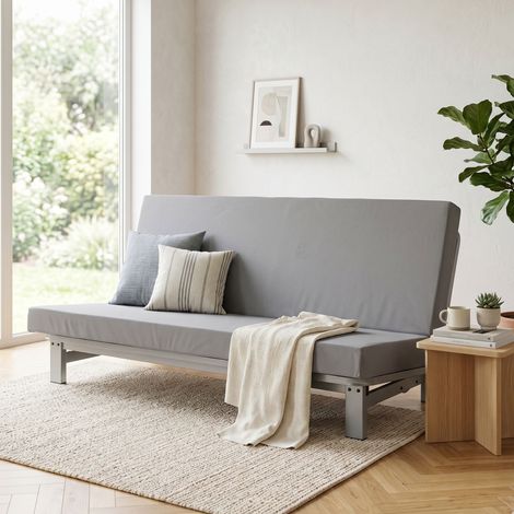 Ensemble banquette clic-clac avec matelas 130x190 cm Terre de Nuit L’Astucieux (1/4)