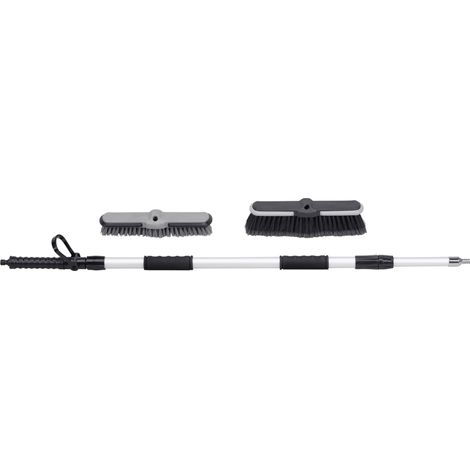 Werkzeyt Waschbesen - Teleskop-Griff bis 160 cm - 6 bar Betriebsdruck - Geeignet für 12,7 mm (1/2 Zoll) Stecksystem